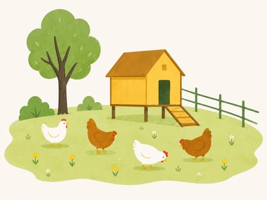 01_poules_exterieur_poulailler